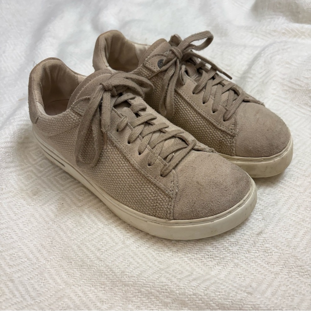 Birkenstock  Tan  Suede Sneakers